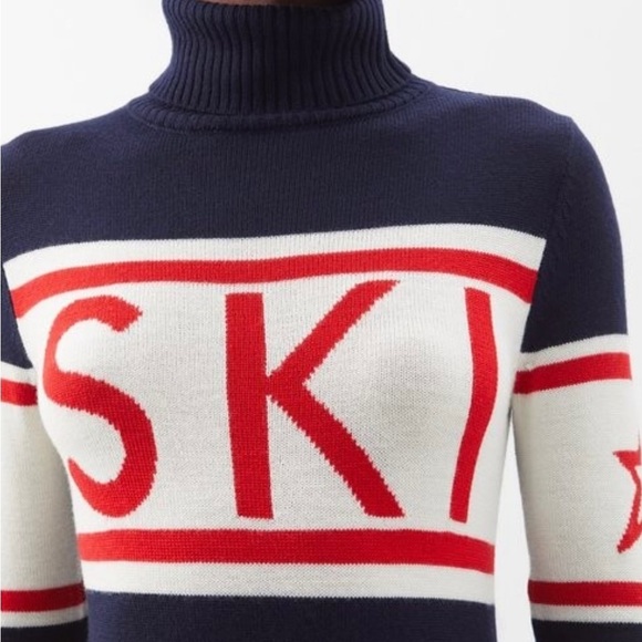 NWT Perfect moment schild ski sweater in navy - Picture 2 of 14